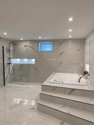 Devis d'une entreprise pour douche à l'italienne