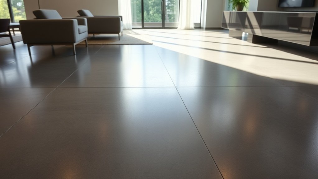 l'attrait esthétique du béton poli