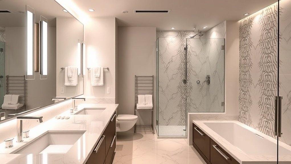 options de niveau de rénovation de salle de bain