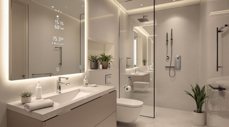 outils d'installation de salle de bain connectée