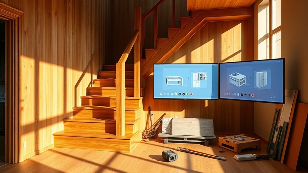 rénovations d'escaliers 3D personnalisables