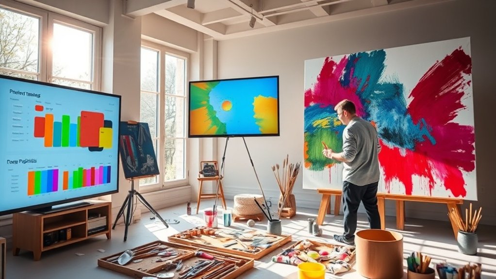 transformation numérique dans la peinture