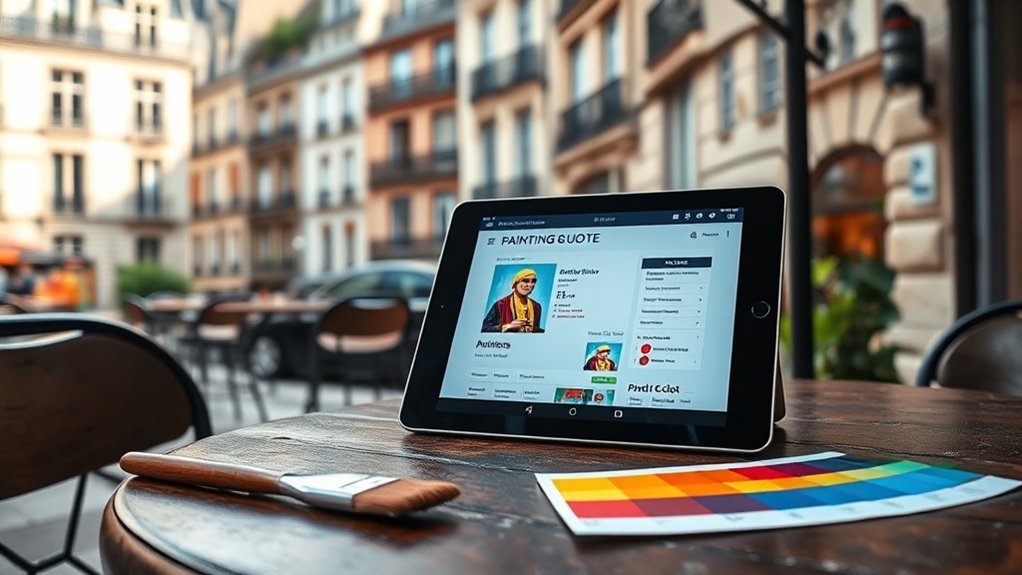 transformation numérique des citations sur la peinture