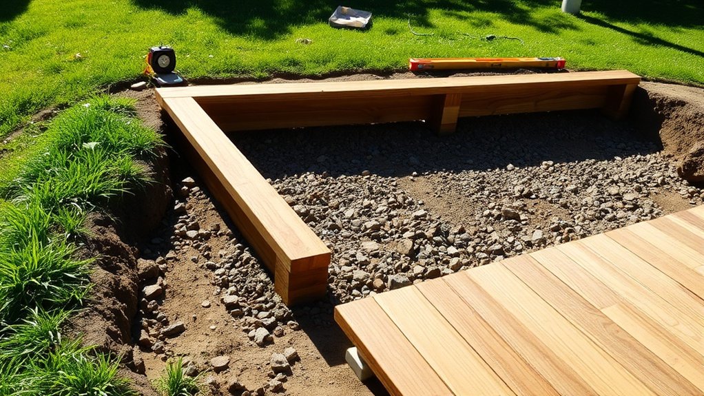 préparation de fondation et drainage