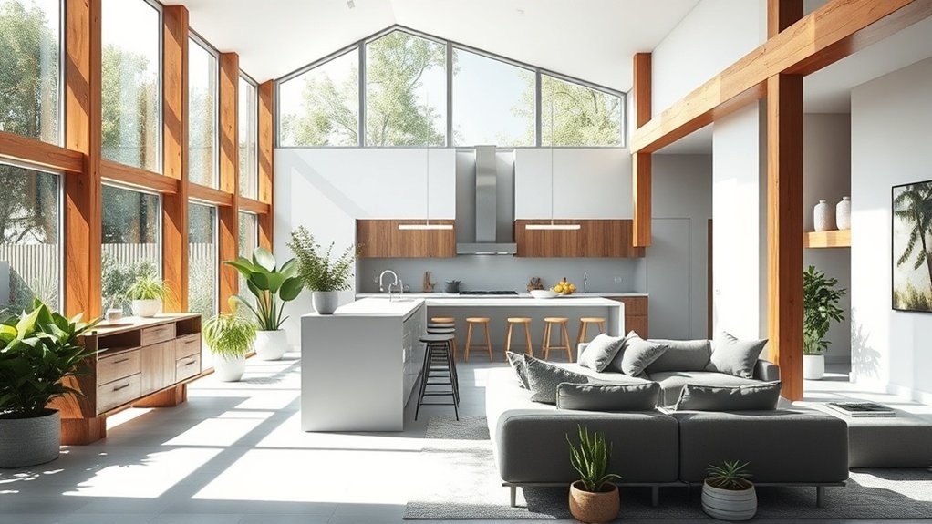 rénovations modernes durables de maison