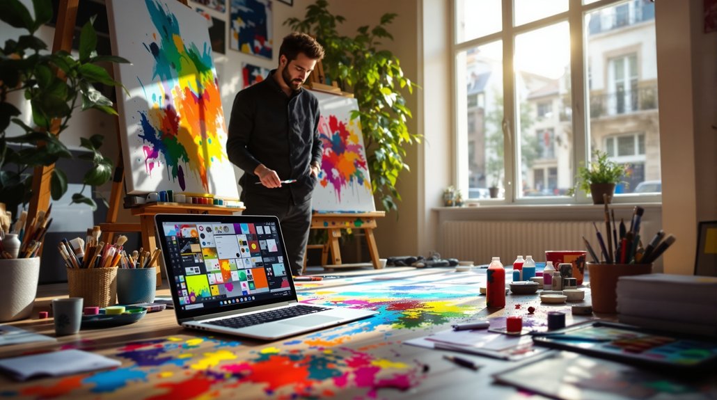 Les outils en ligne aident les peintres