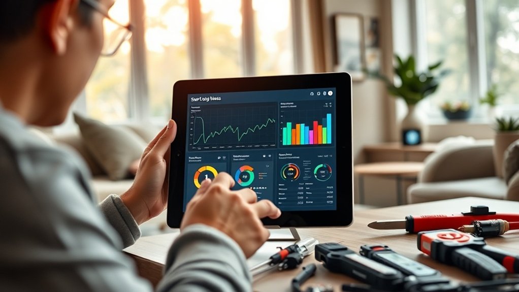 diagnostics électriques de maison intelligente