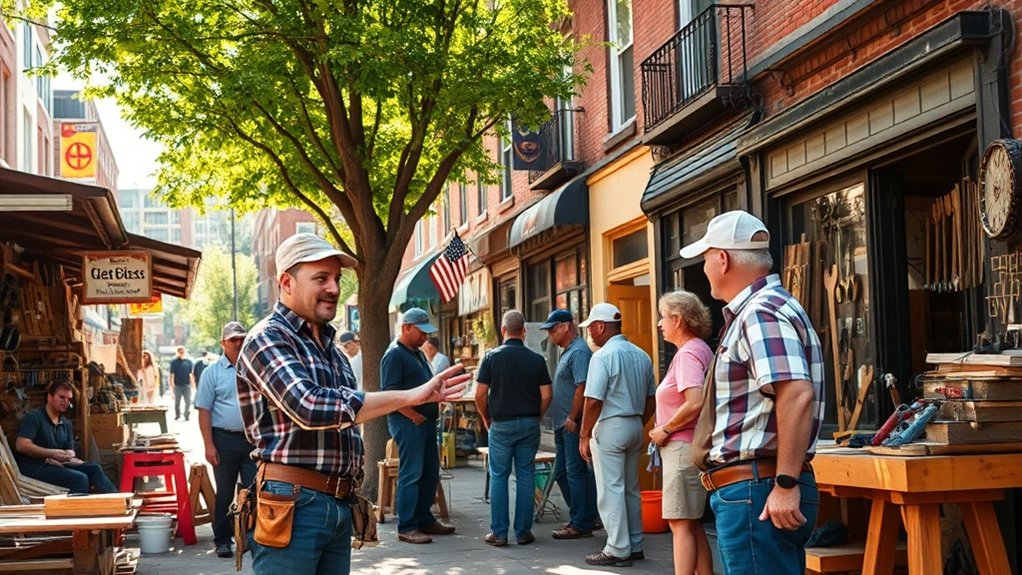 marché des bricoleurs à Washington DC