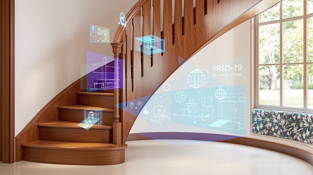 simulation de rénovation d'escalier en bois