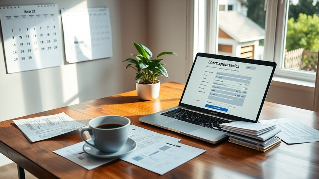 processus de demande de prêt de financement de travail