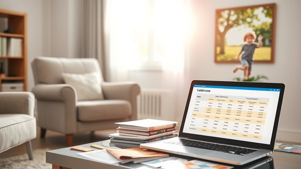 coûts de garde d'enfants et assistance