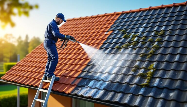 découvrez notre produit de nettoyage toiture professionnel sans rinçage, un allié efficace pour entretenir et protéger votre toit facilement tout en préservant son aspect naturel.