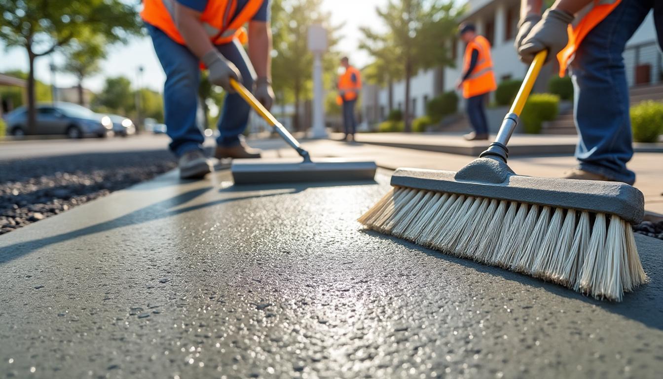 découvrez tout sur le béton balayé : sa technique de réalisation, ses nombreux avantages et ses différentes utilisations pour embellir et sécuriser vos espaces extérieurs.