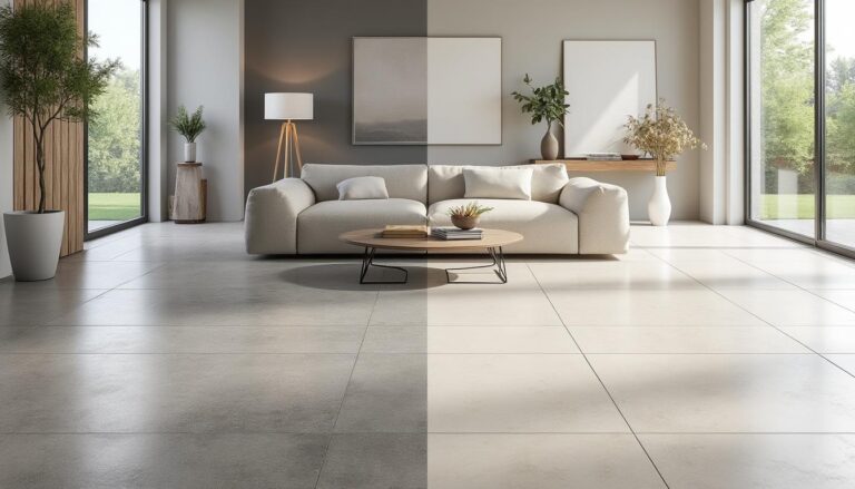 découvrez les avantages du béton ciré et du carrelage pour choisir le revêtement idéal de votre sol en fonction de vos besoins, style et budget.