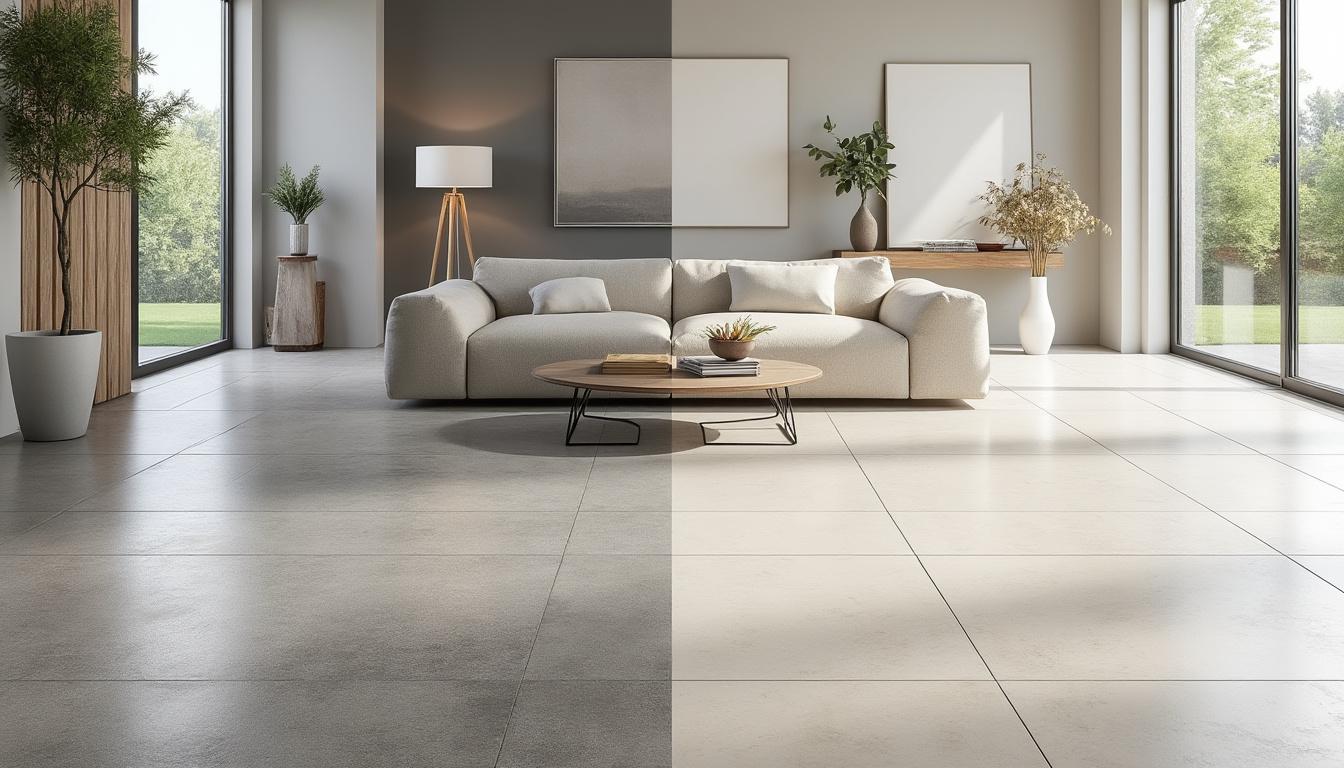 découvrez les avantages du béton ciré et du carrelage pour choisir le revêtement idéal de votre sol en fonction de vos besoins, style et budget.