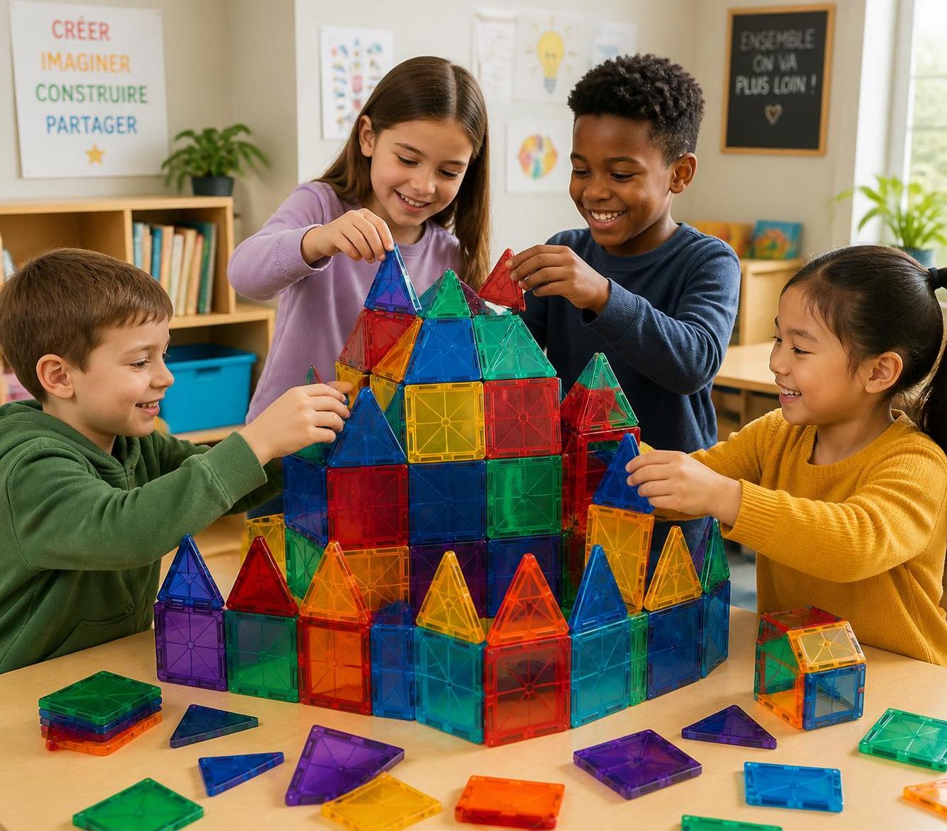 découvrez les jeux magnétiques de construction, une façon ludique et éducative pour les enfants d'apprendre en stimulant leur créativité et leur logique.