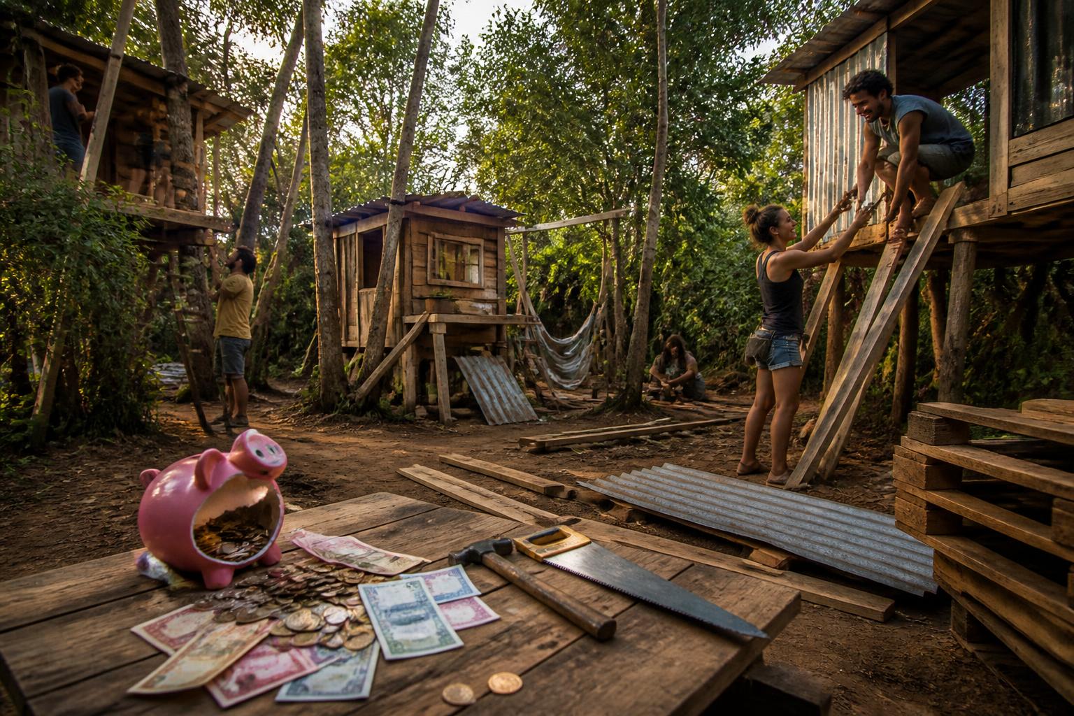 découvrez comment la construction sauvage contribue au financement et à la réalisation de cabanes, mêlant ingéniosité et débrouillardise pour créer des espaces uniques.