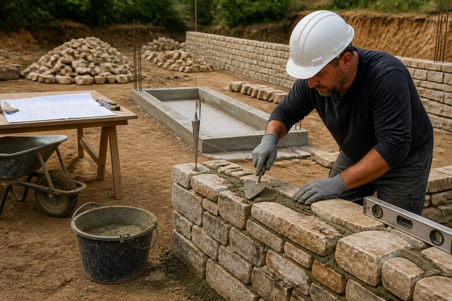 découvrez les étapes clés pour réussir la construction d'une muretaine, de la planification à la finition, avec des conseils pratiques pour un résultat solide et esthétique.